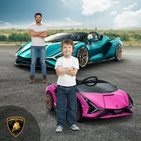 Dječja vožnja automobilom, 12V Lamborghini Sian električni automobil za dječake, daljinski upravljač,
