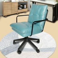 Kancelarijska stolica, moderna PU kožna stolica sa kožom sa kotačima, 360 ° okretni podesivi visinski