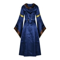 Dezed renesansne haljine za žene čišćenje ženskog vještica vintage renesansni stil haljina s dugim rukavima
