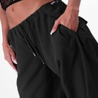 Ženske pantalone hlače za vuču elastične strugove, pantalone sa džepama sa džepovima