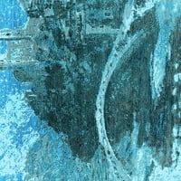 Ahgly Company u zatvorenom kvadratu Orijentalno svijetlo plavi industrijski prostirki, 6 'kvadrat