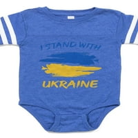 Cafepress - stalak sa ukrajinskim skicom - simpatična novorođenčad bebi fudbalski bodysuit