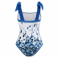 ERSAZI Clearence Ženski kupaći kostimi jednodijelni kupaći kostimi Bikini čipka Up kupaći kostim duga suknja Šifon dvodijelni set plavi kupaći kostim za žene s