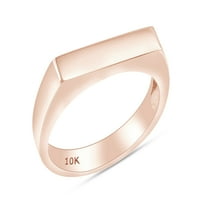 Spakirani prsten za sitnice u 10k ružičastog zlata, prsten veličine-8