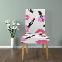 Ruževi i poljubac Stretch stolica pokriva zaštitni sjedalo klizač za blagovaonicu Hotel vjenčani set