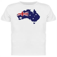 Australija karta sa majicama zastava Muškarci -Mage by Shutterstock, muški X-Veliki