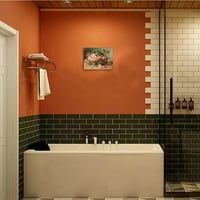 Spavaća soba Cvijeće Slike Zidna umjetnost - Svjetski poznati radovi Cvjetni print na platnu za kupaonicu