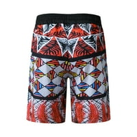 CLLIOS plaže kratke hlače za muškarce Ljetni print udobne kratke hlače Elastične strugove kratke hlače