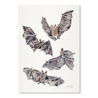 AmericanFlat šišmiši u letu mačke Coquillette Art Art Print