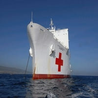 Vojni blagajnička komandna bolnička broda USNS Comfort Poster Print by StockTrek Images