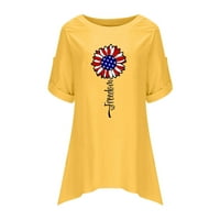 Baggy posteljina majice Ženske tuničke vrhove za gamaše Ljetni izvor Okrugli vrat kauč kasuta labava