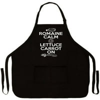 Thisway Romaine Carreunce Carrot na smiješnoj pregaču za kuhinju Kuhanje dvije džepne pregače za žene