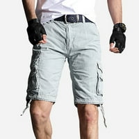 Clearsance Teretske gaćice za muškarce Radne odjećne kratke hlače Slim Fit Multi džepni zatvarač ravno