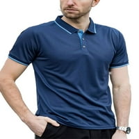 Mens dugme ovratnik pulover casual fitness sportski golf polo majice udobnosti prozračne redovne majice
