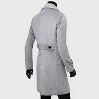 Leey-World Dugi zimski kaputi za muškarce Essentials Muška pakiranje Lagana jakna otporna na vodu Grey,