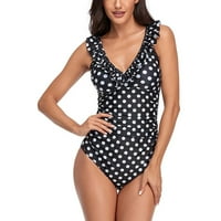 Žene kupaćih kostima Ženske noge Polka Dot čipka V-izrez Jednodijelni seksi kupaći kostimi ženski kupaći