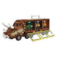 Sheraeo Dinosaur model igračka za skladištenje automobila dinosaur prijevoz automobila i muzičke dječje