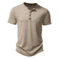 Majice za muškarce Prozračne vrhove Ljetna pamučna majica Casual modne ovratnike Majica kratkih rukava