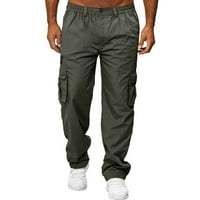 Teretne hlače Muške multi-džepne hlače ravno-noge kombinezone sportske parkourne fitness hlače