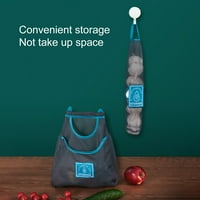 Vjeća za višekratnu vešanje voćne biljne mrežne torbe torbice Kuhinjski materijal Zeleni