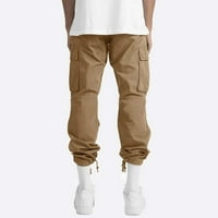 Wyongtao ponude ugodne muškarce Solid casual više džepova na otvorenom ravno tipom fitness hlače hlače