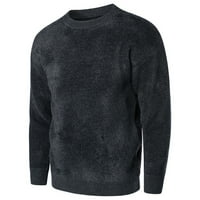 Hinvhai Sezonski čišćenje Muška jesen i zima Novi pleteni džemper pulover košulje od dna pune boje imitacija