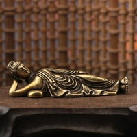 Čiste mesingane male ukrasne figurice bakra spavaći buda statua
