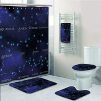 Sazviježđe tamne noćne STorbe zvjezdane grupe za zodijakalni krug slova tamno kupatilo za kupanje ručnik