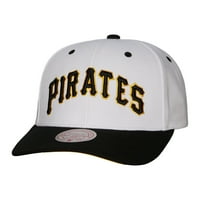 Muški Mitchell & Ness White Pittsburgh Pirates Cooperstown Kolekcija Pro Crown snapback Hat