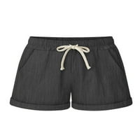 Colisha Women Mini Pant Solid Bool Plaže Kratke hlače Široke noge kratke hlače Ležerne prilike za odmor