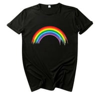 Strugten Žene Pride Rainbow Flag The Thews Tunic Pulover kratki rukav majica Maxi haljina za žene