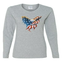 Divlji bobby, američki zastava orao američki ponos, americana američki ponos, ženski grafički dugi rukav,