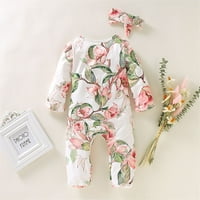 Toddler Baby Girls Boy Ruffle cvjetni podlozi za spavanje za mirovanje, odjeća za odjeću