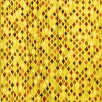 Ahgly Company Indoreni pravokutnik Sažetak žuti prostirke savremene površine, 6 '9 '