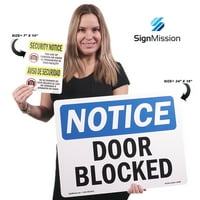 Prijava OS-NS-D-1014-L- OSHA Napomena - Držite vrata zatvorena u svakom trenutku