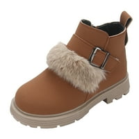 Ketyyh-Chn Kids Boots sniježne čizme za dječake Dječje djece Otvorene cipele Ne klizne čizme Brown,