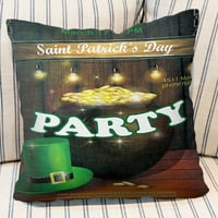 Zeceuar St Patricks Day Dekoracije za kućni jastuk za kućni jastuk St. Patrick preživio je porodični