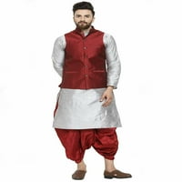 Muška indijska pakistana Nosite bollywoodski stil Svečana dizajnera Silk Blend Kurta set
