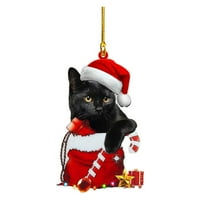 VNTUB Clearsance Božićne životinje Privjesni Božićni ukrasi na otvorenom Drveni božićni ukrasi Prozor