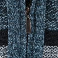 Dukseri Wozhidaoke za muškarce Muški blok postolja Card Cardigan Knit Jakna kaput Cardigan džemperi za muškarce