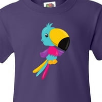Inktastična šarena papagaj, slatka papagaj, tropska papagajna mladeža majica