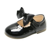 TODDLER Cipele za bebe Djevojke slatka modna luk izdubite nestabilne cipele od male kože, čišćenje ispod
