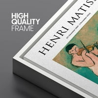 PIXONSINGIGN Framed Canvas Print Wall Art Henri Matisse Nude Wone Violin Music Dance Classic Vintage