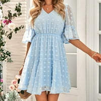 Plave haljine za žene Ljetne modne haljine veličine xl