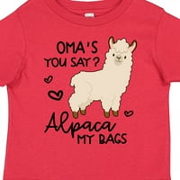 Inktastic Oma, kažete da mi je alpaca moje torbe poklon mališani dječak ili majica za djecu s toddlerom