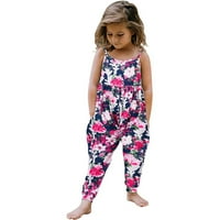 Baby Josper Girls ROMPER kombinezone Dječje trake za male cvjetne ljetne djevojke odijelo za 4 godine