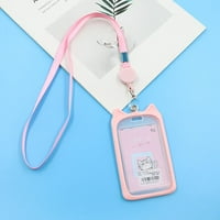 Držač kartica za djevojčice podesive s vrpcom Credit Credit Rabbit Transparenty Card Control Card Skladištenje