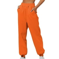 Žene cinch dno Duks elastični visokokvalizovani joggeri casual labave sportske hlače Sporty Gym Fit