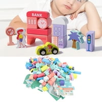 Dječja gradnja igračaka, obrazovna predškolska učenje Grad konstrukcija Puzzle Building Block Brojeno