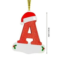 Bacocc Naslo Dekor Božićne abecede ukrasi abeceda Personalizirani ukrasi Božićni personalizirani kućni